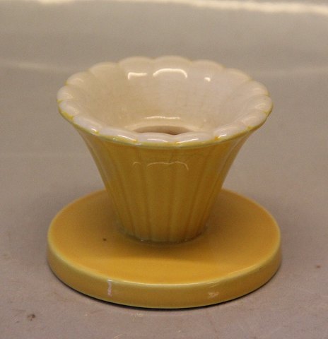 Candlestick 5.5 x 7 cm Susanne Yellow Aluminia Faience