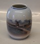 Lyngby Porcelain 140-2-93 Lyngby Vase Mill Scenery 16.5 cm