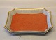 Royal Copenhagen Craquelé, (Crackelure) 212-3391 RC Orange tray rectangular 17 
by 12 cm 
