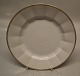 Palace 8550-1536 Frokosttallerken 22 cm (621) guld og grå kant Kongelig Dansk Kantet Porcelæn (Palads)
